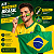 Kit Torcedor: Tinta Facial Bastão Verde Amarelo + Bandeira 90x150 Capa Torcedor - Imagem 1