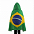 Kit Torcedor: Tinta Facial Bastão Verde Amarelo + Bandeira 90x150 Capa Torcedor - Imagem 2