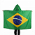 Kit Torcedor: Tinta Facial Bastão Verde Amarelo + Bandeira 90x150 Capa Torcedor - Imagem 4