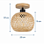 Plafon Luminária Decorativo em Bambu Natural - Imagem 4