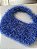Bolsa de crochê Pluf Azul marinho - Imagem 1