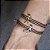 Pulseira Corredora Lapidada Ouro - Imagem 4