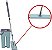 Rodo Flat Mop E Balde Lava E Seca Profissional Para Limpeza Com 2 Refil - Imagem 3