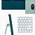 Apple iMac 24" M3 (MQRP3LL/A) 8-Core CPU 8GB RAM 512GB SSD Verde - Imagem 2