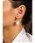 BRINCO PIERCING ARGOLA AMAZONITA BRUTA BANHO PRATA - Imagem 2