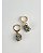 BRINCO PIERCING ARGOLA PIRITA BANHO OURO - Imagem 1
