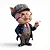 Gaguinho Peaky Blinders - Looney Tunes Action Figure Colecionável - Imagem 1