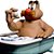 Leôncio na Banheira "Bolinha de Gorfe" Action Figure Colecionável 10cm - Imagem 7