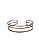 Bracelete 3 fios Prata - Imagem 1