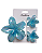 Kit de Presilha de Flor Azul - Imagem 1