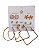 Kit de Brincos - Modelo C - Imagem 1