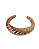 Bracelete Ondulado Dourado - Imagem 1