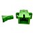 Acoplador Adaptador SC-APC Simplex Push Verde JZ-7002-3W - Imagem 3