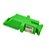 Acoplador Adaptador SC-APC Simplex Push Verde JZ-7002-3 - Imagem 1