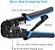 Alicate Decapador  de Crimpagem 6P 8P Azul JZ-70030 - Imagem 2