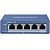 Switch Hub Hikvision 04P 10/100/1000Mbps PoE DS-3E0505P-E/M - Imagem 1