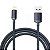 Cabo Usb-A A Lightning Baseus Cajy000101 Crystal Shine 2.4A - Black 2 Metros - Imagem 1