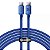 Cabo Usb-C A Lightning Baseus Cajy000303 Crystal Shine 20 W - Blue 2 Metros - Imagem 1