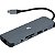 Hub Mtek Ds-91Tc 9 Em 1 Usb-C - Cinza - Imagem 1