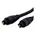 Cabo Óptico OD2.2MM Quanta QTCOD03 - Preto 3 Metros - Imagem 2
