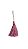 TASSEL ROSA CHICLETE COM 5 UNIDADES - Imagem 1