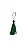 TASSEL VERDE BANDEIRA COM 5 UNIDADES - Imagem 1