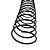 ESPIRAL ACO REVESTIDO PASSO 6MM - TAMANHO 1 1/4 (275 FLS) - PRETO - Imagem 1