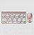 COMBO TECLADO E MOUSE SEM FIO COMPACT SHINE ROSÊ KM 19 - Imagem 2