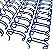 WIRE-O 1" A4 AZUL ESCURO - 200 folhas - Imagem 1