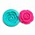 Molde Flor Rosa Pixel Pasta Atesanato - Imagem 4