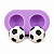 Molde em Silicone Mini Bola de Futebol - 2 cavidades - Imagem 1