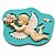 Molde Anjo Buquê Flor Amor Pasta Americana Decoração Artesanato - Imagem 1
