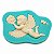 Molde Anjo Buquê Flor Amor Pasta Americana Decoração Artesanato - Imagem 3