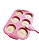 Forma Cupcake Em Silicone 6 Cavidades Petit Gateau Empada Rosa - Imagem 7