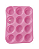 Forma Cupcake Em Silicone 12 Cavidades Petit Gateau Empada Rosa - Imagem 4