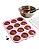 Forma Cupcake Em Silicone 12 Cavidades Petit Gateau Empada Rosa - Imagem 6