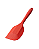 Espátula de Silicone Curva Grande 27cm Terracota Reforçada - Imagem 1
