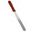 Espátula de Confeiteiro Reta 25cm Aço Inox Reforçada Terracota - Imagem 1