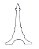 Kit 5 Cortadores de Inox Chá Lingerie Vestido Grife Paris Confeitaria Decoração - Imagem 3