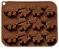 Forma de Silicone Dinossauros Divertidos Antiaderente - Imagem 2