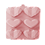 Forma Silicone Coração Lapidado Diamante Liso 6 Cavidades Antiaderente Doce Gourmet Decoração - Imagem 1