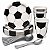 KIT 10 Pratos Copos De Bola De Futebol Papel Colher 14cm Festa Decoração - Imagem 1