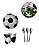 KIT 10 Pratos Copos De Bola De Futebol Papel Colher 14cm Festa Decoração - Imagem 6