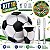 KIT 10 Pratos Copos Bola Futebol Papel Garfo Faca Refeição Plástico Festa Decoração - Imagem 3