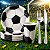 KIT 10 Pratos Copos Bola Futebol Papel Garfo Faca Refeição Plástico Festa Decoração - Imagem 14