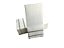 Kit 25 Guardanapo Papel Mesa Posta 43x30cm Prata Festa - Imagem 1
