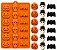 Forma de Silicone para Chocolate Halloween – Abóbora, Caveira e Morcego (21cm x 10,8cm) - Imagem 4