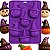 Forma de Silicone Halloween Abóbora Assustadora e Caveiras – 6 Cavidades - Imagem 4