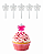 Ampola Saborizante Formato Estrela Para Doces E Cupcakes 50 Unidades 4ml - Imagem 1