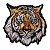 Patch Bordado Tigre 24x26cm - Imagem 1